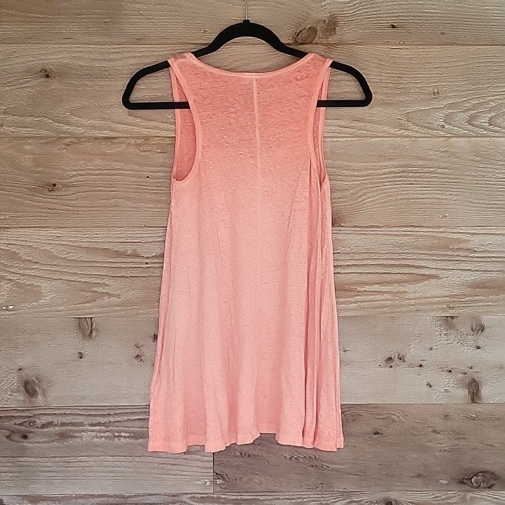 Akemi + Kin Anthropologie XSmall Orange Linen Blend Tank - Picture 5 of 5
